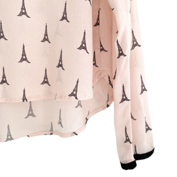 Forever 21 Light Pink Eiffel Tower Top Size Medium - Picture 3 of 5